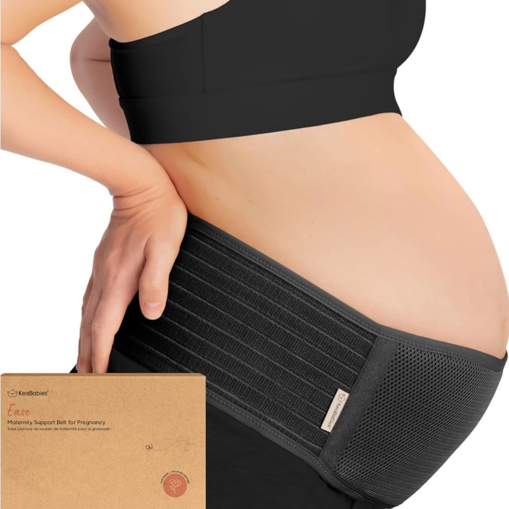 Comfortable Maternity Belly Band - Black (XL)